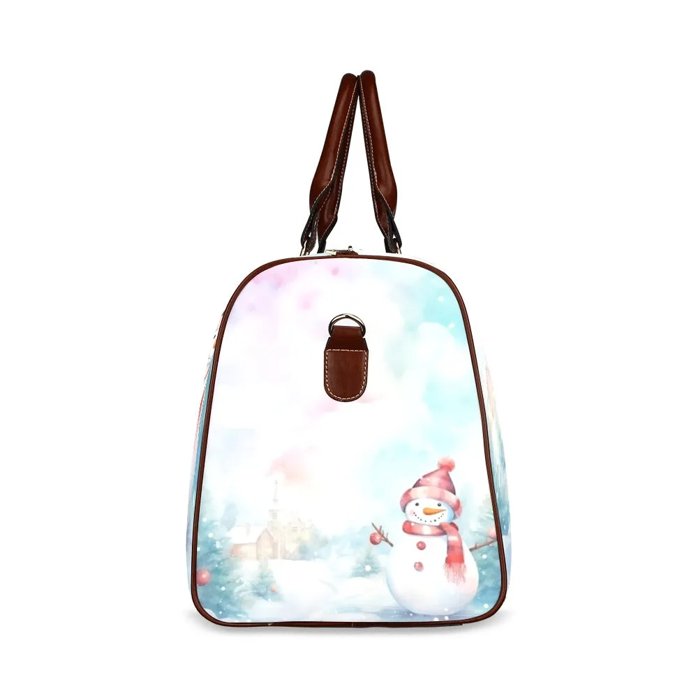 Christmas snowman 3-2 Waterproof Travel Bag/Small (Model 1639)