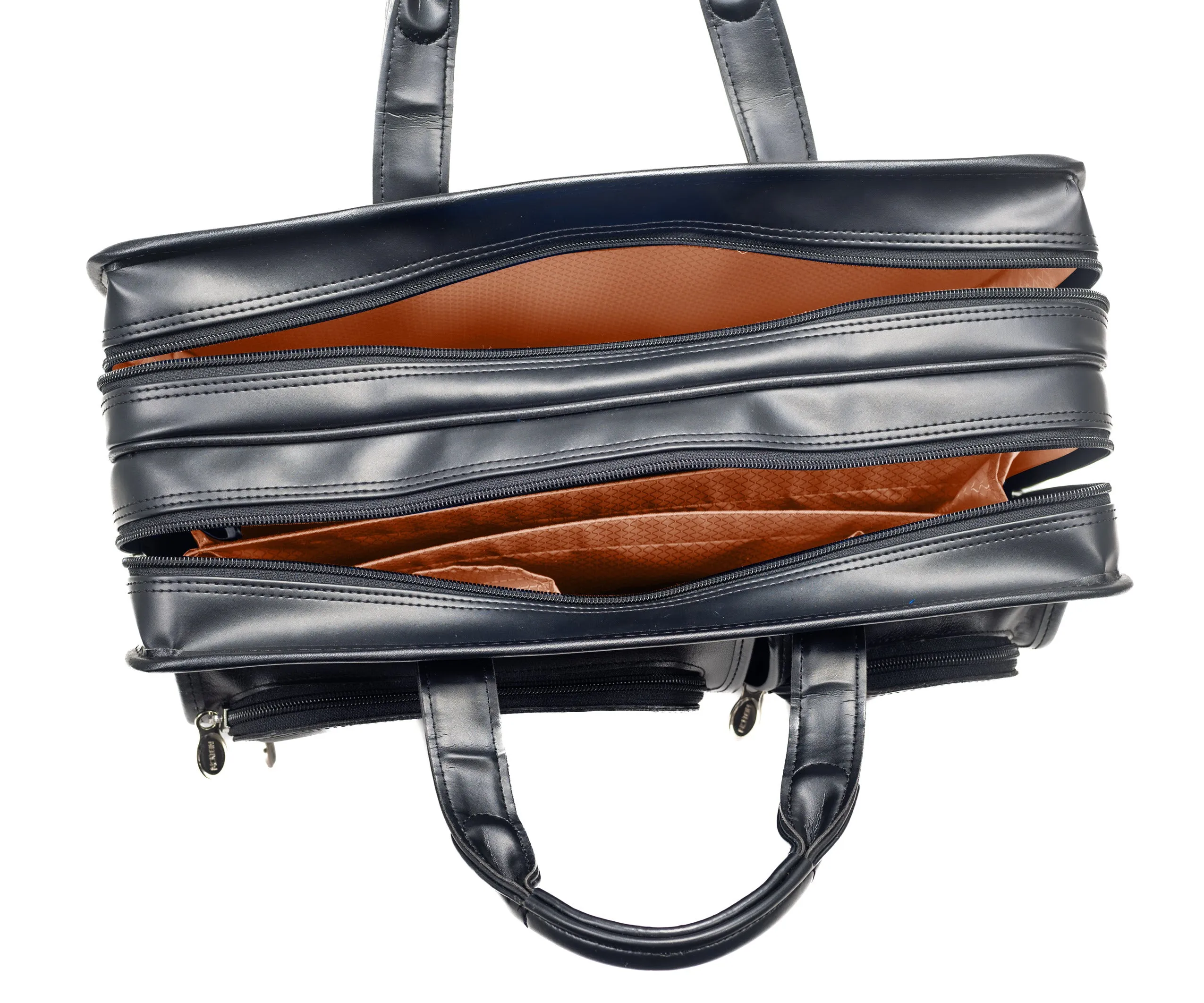 CLINTON | 17” Leather Detachable-Wheeled Laptop Case