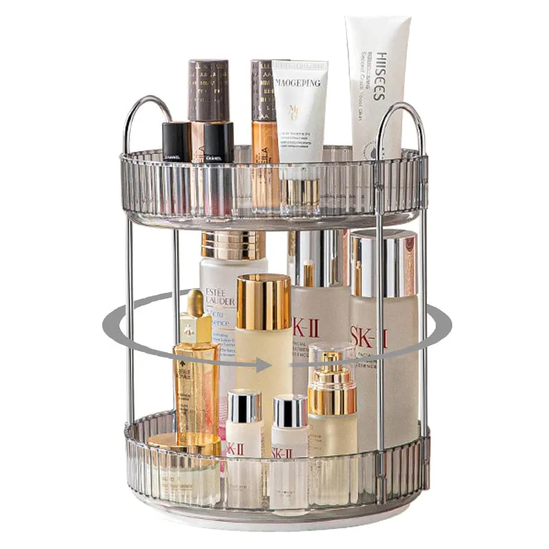 Cosmina 3-Tier Multipurpose Revolving Organizer - Silver