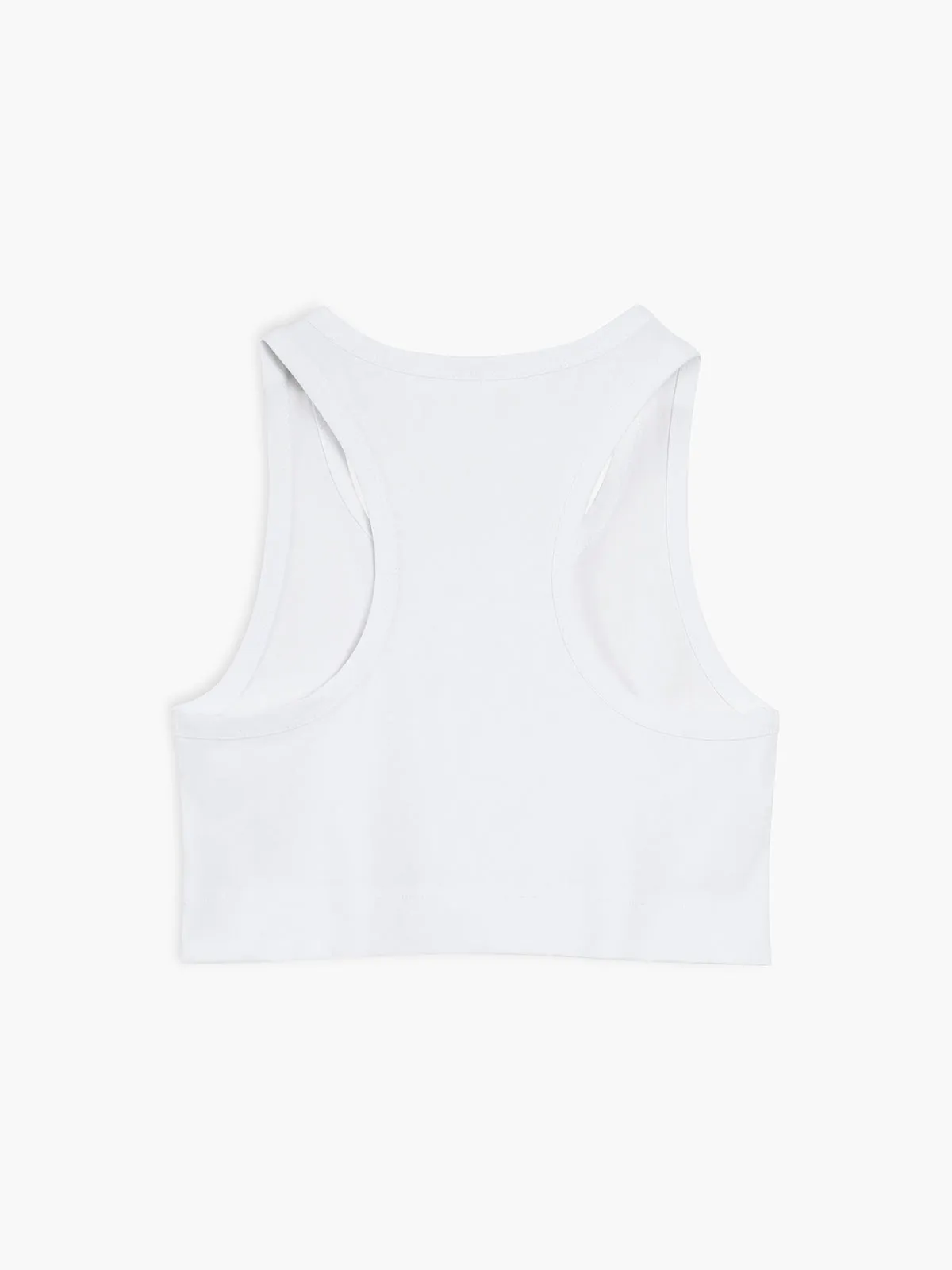 Cotton Blends Graceful Cropped Tank Top