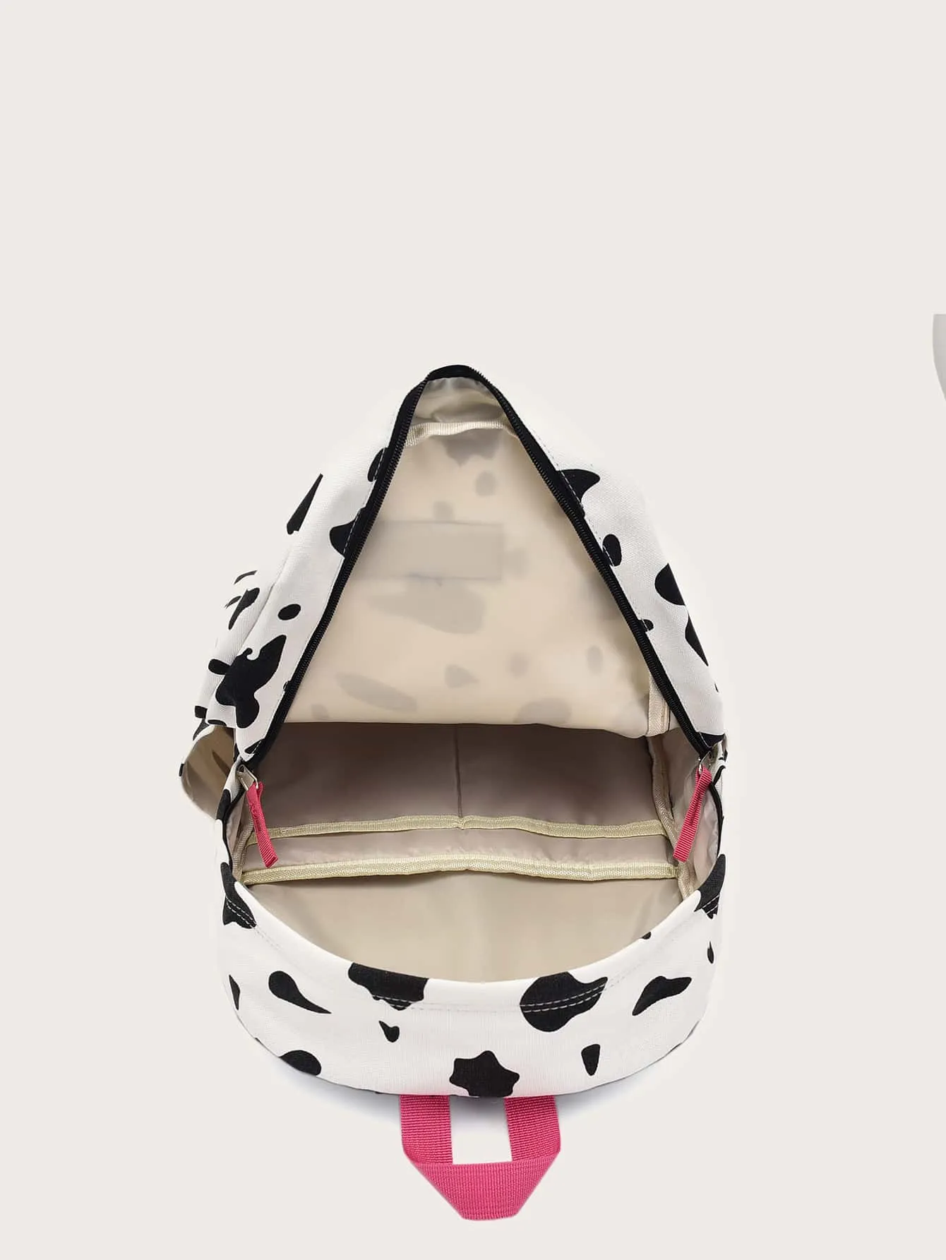 Cow Print Pocket Front Backpack