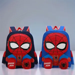 Disney Spider-Man Backpack - Officially Licensed, Vibrant Cartoon Design, Spacious School Bag with Handy Water Bottle Pocket