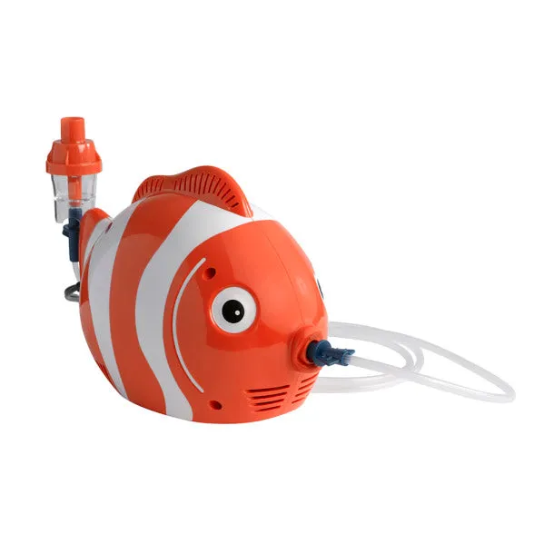 Drive Medical Pediatric Fish Compressor Nebulizer with Reusable and Disposable Neb Kit