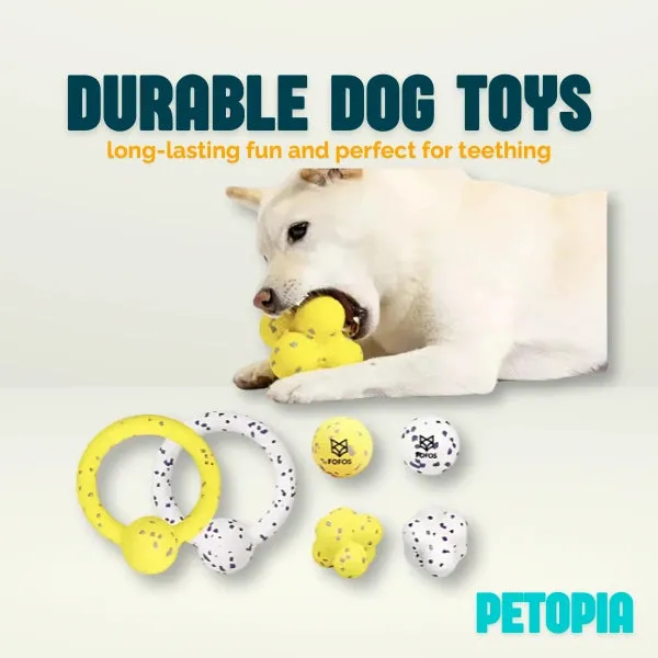 Durable Dog Toys for Aggressive Chewers - Bite-Resistant Teething Toys