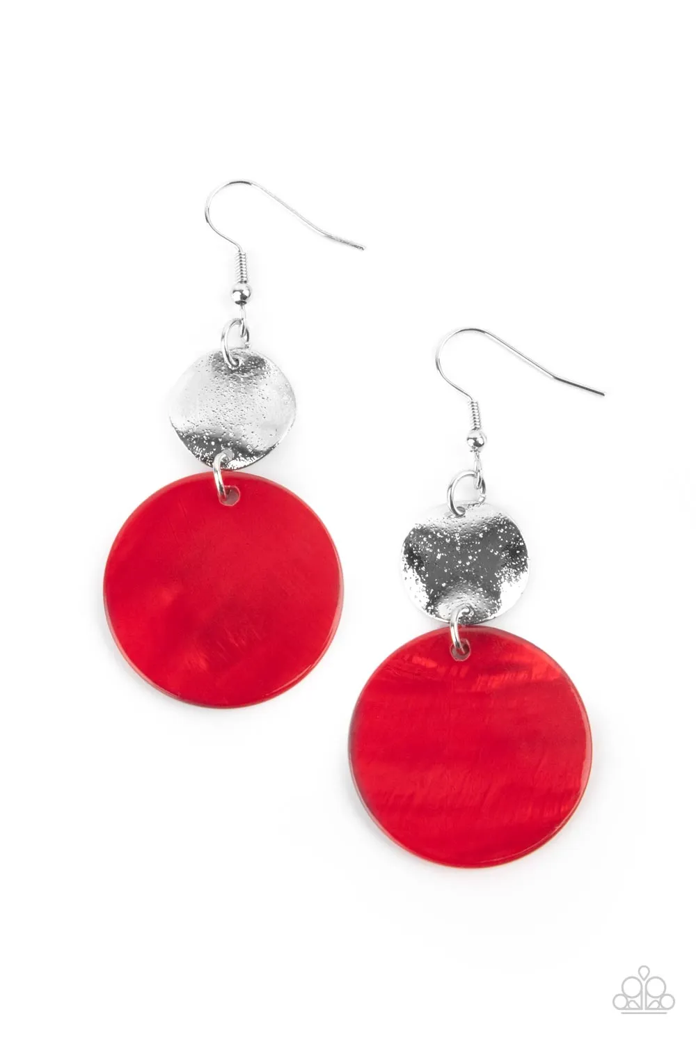 Earrings Opulently Oasis - Red E226