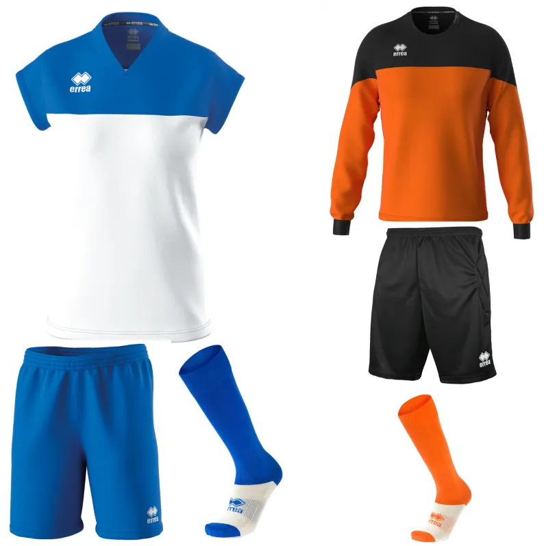 ERREA BESSY WOMENS KIT BUNDLE WHITE BLUE