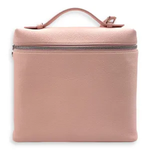 Extra Pocket L23.5 Pink Backpack in Calfskin, Silver hardware