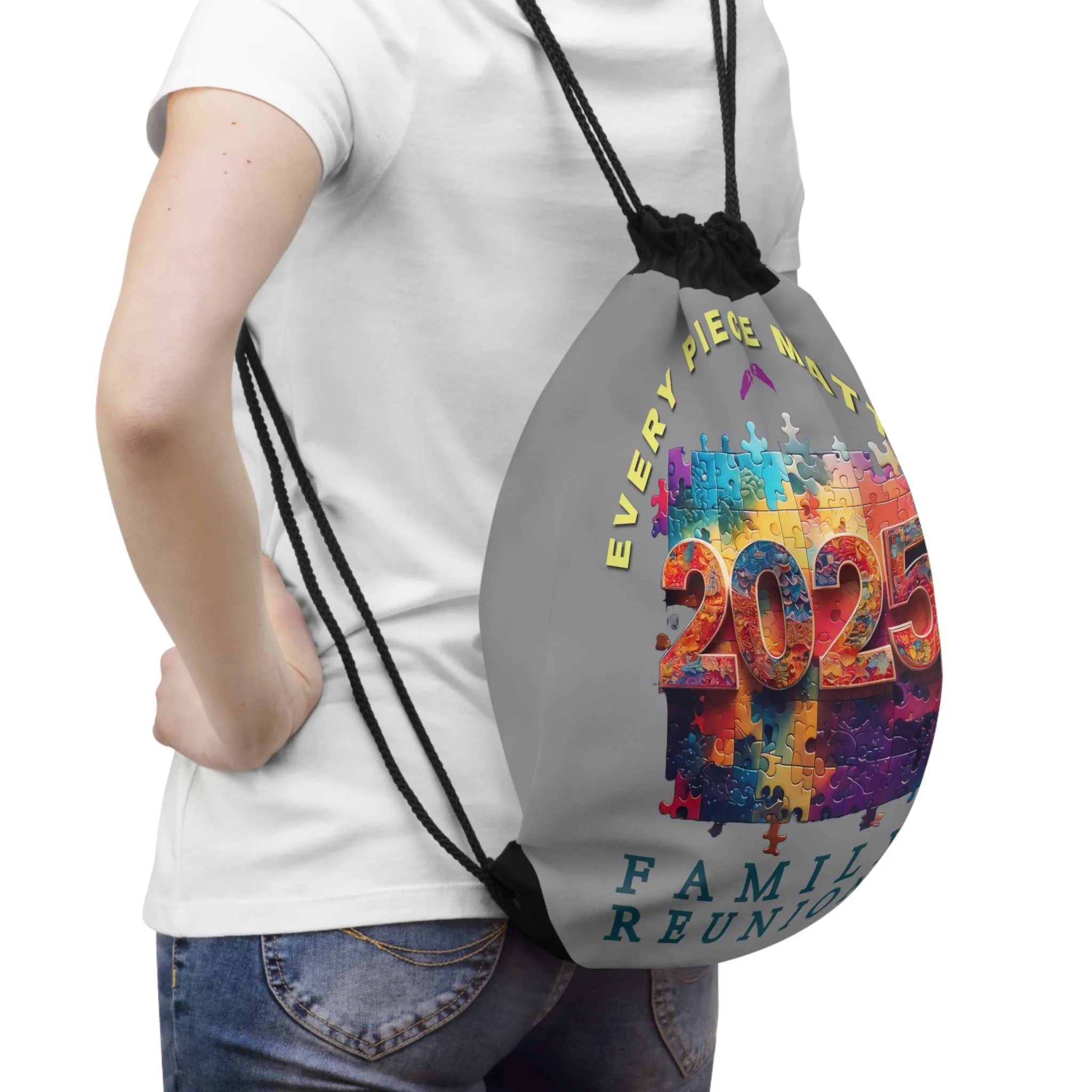 Family Reunion Drawstring Bag - Every Piece Matters