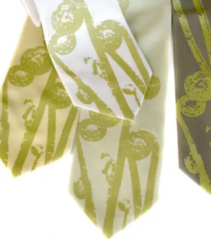 Fiddleheads Silk Necktie