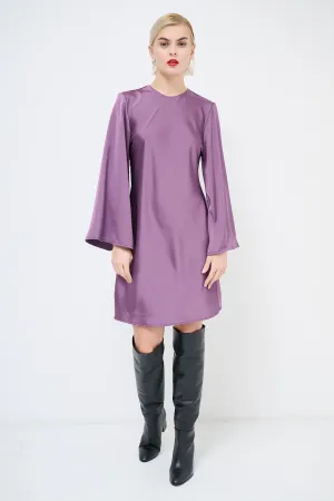 Flared sleeve shift dress wholesale