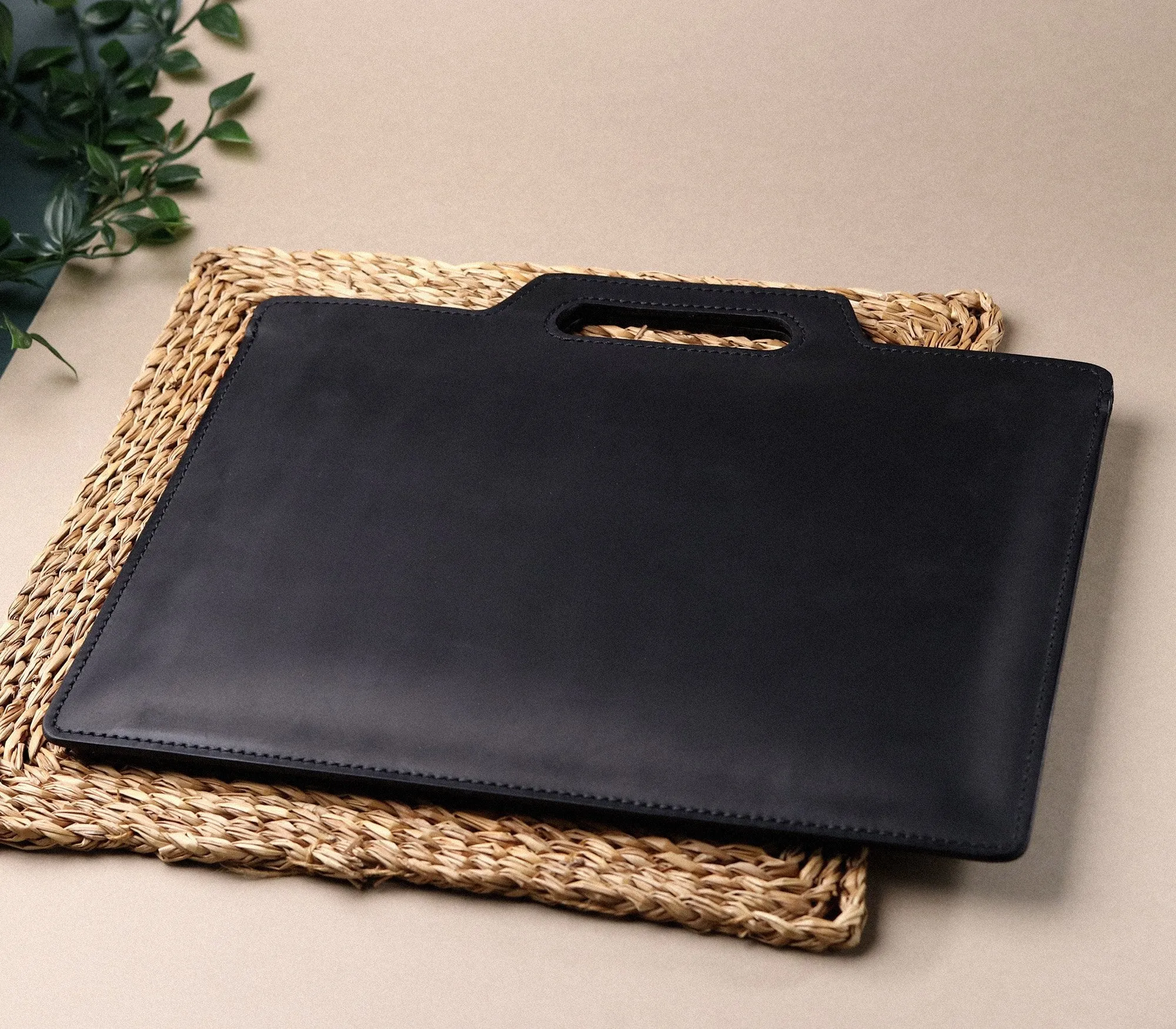 Flat Design Leather Portfolio