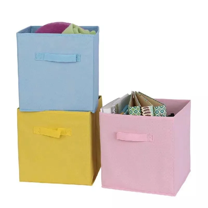 Foldable Cube Storage Box, Large Capacity Clothes Storage Basket