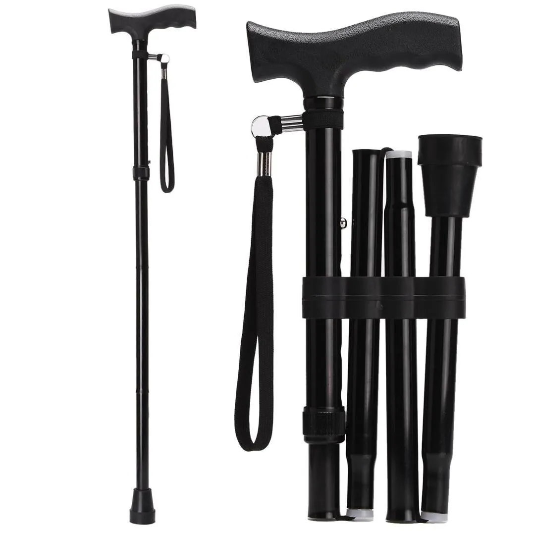 Folding and Adjustable Walking Stick