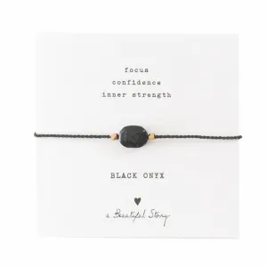 Gemstone card Black Onyx