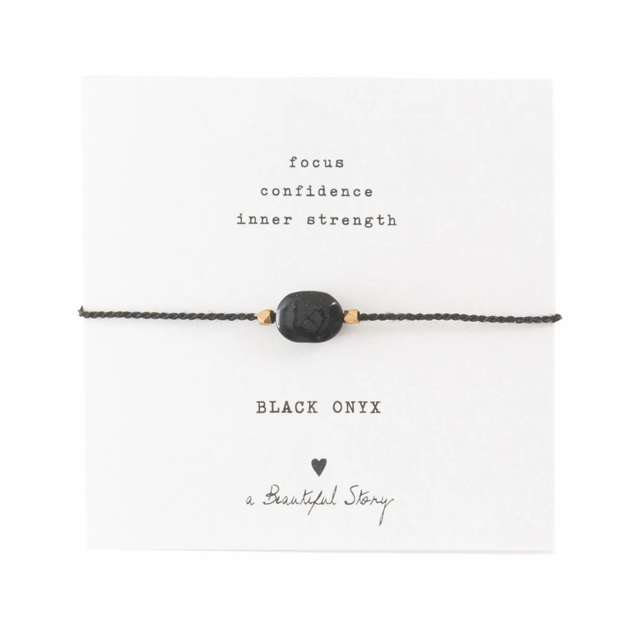 Gemstone card Black Onyx