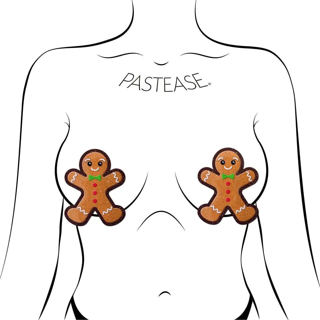 Gingerbread Man Nipple Pasties