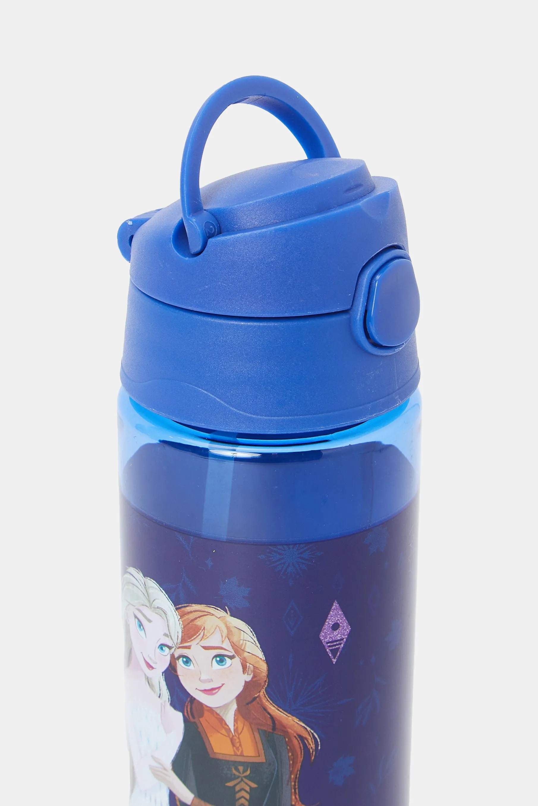 Girls Navy Frozen Water Bottle (500ml)