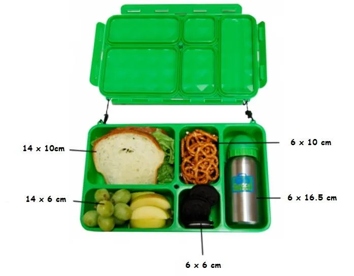 Go Green Lunch Box - Bricks 'n Pieces with Green Box