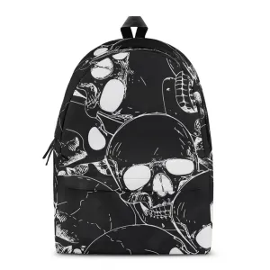 Gothic Skull Printed Casual Sports Backpack