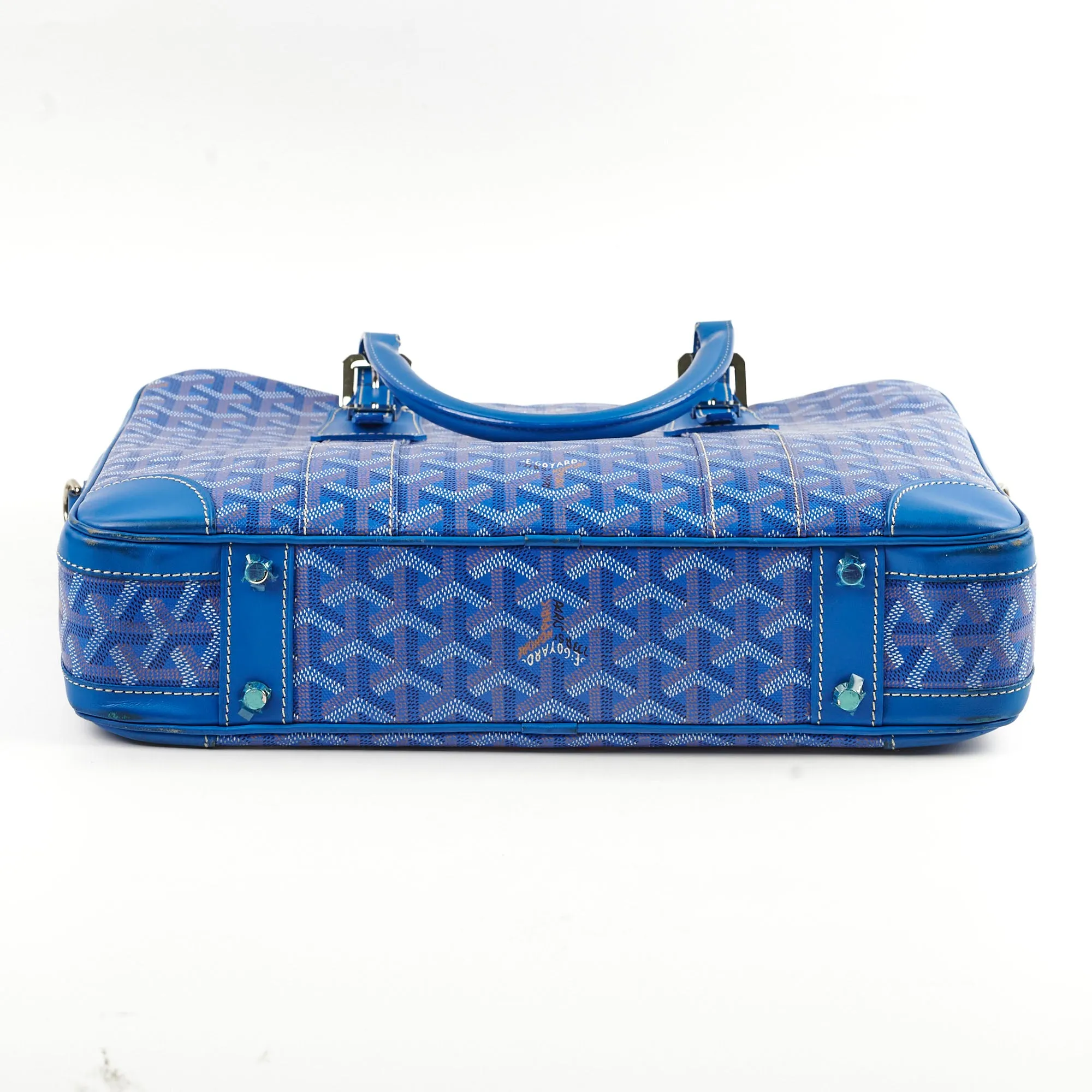 Goyard Ambassade MM Briefcase Blue