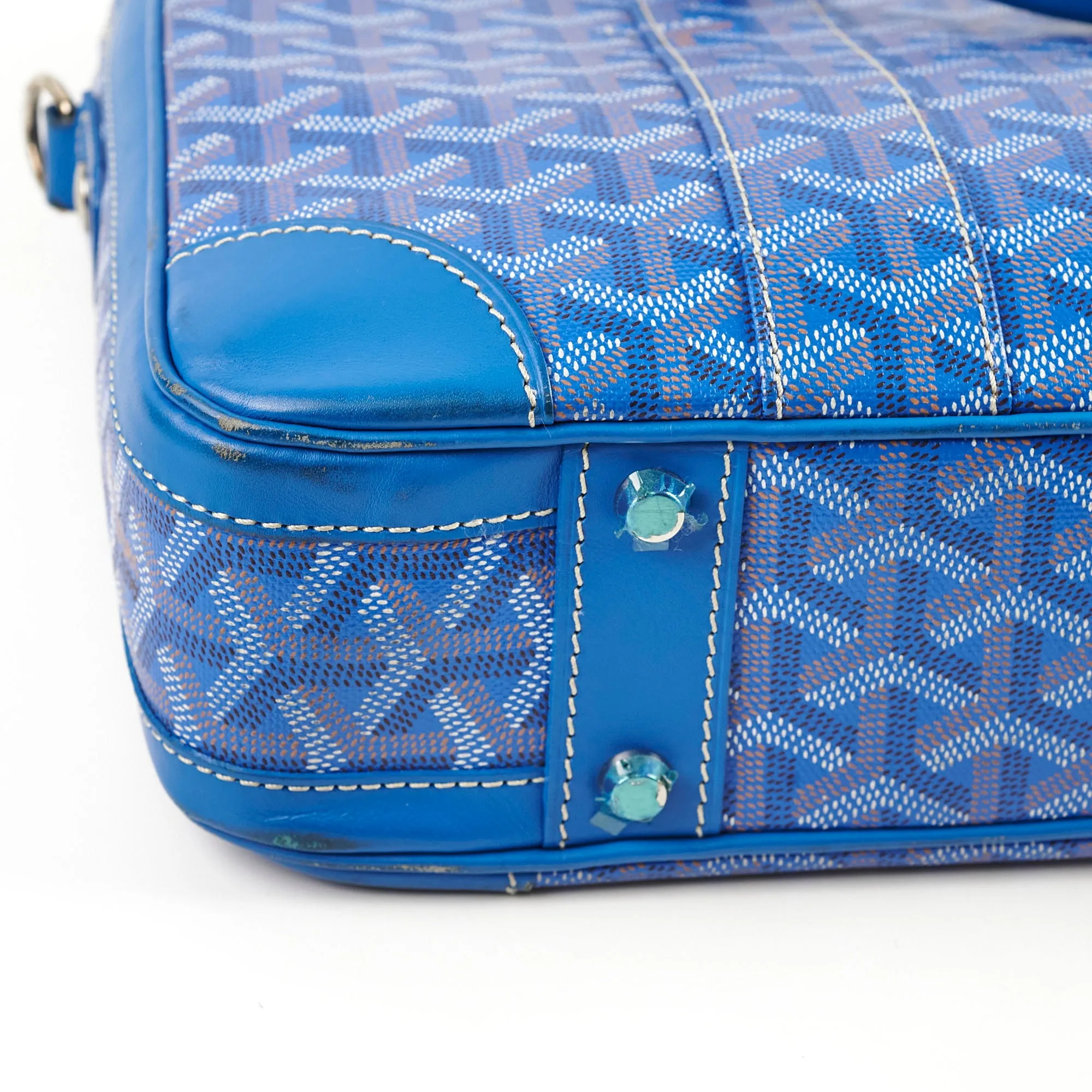 Goyard Ambassade MM Briefcase Blue