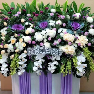 Graceful Funeral Flowers: Captivating Floral Arrangement | W507