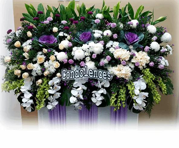 Graceful Funeral Flowers: Captivating Floral Arrangement | W507