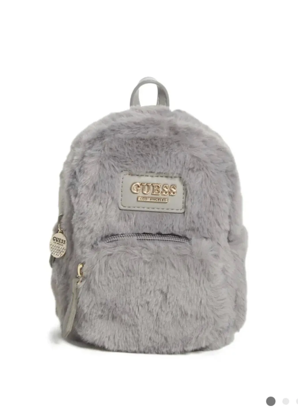 Guess Evan Fur Mini Crossbody Backpack for Women 21GF218 Convertible Crossbody Solid White Casual