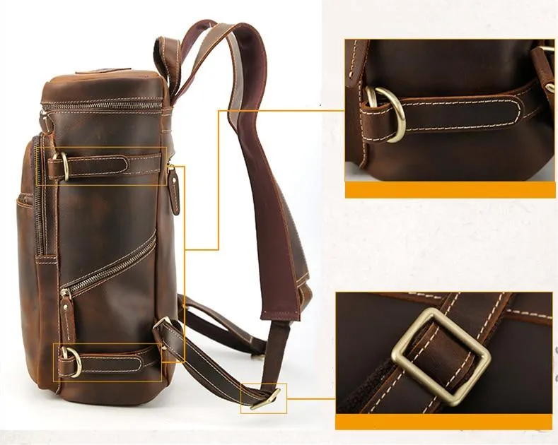 Handmade Vintage Leather Backpack