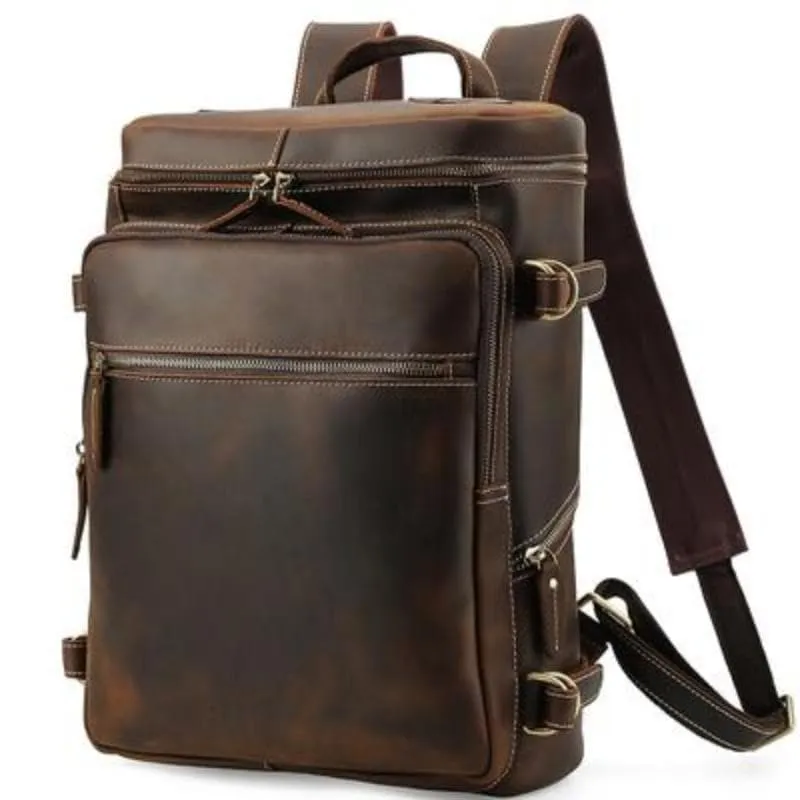 Handmade Vintage Leather Backpack