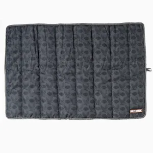 Harley-Davidson Repeat Bar & Shield Eagle Pet Medium/Large Travel Bed, Gray & Black HDX-90222