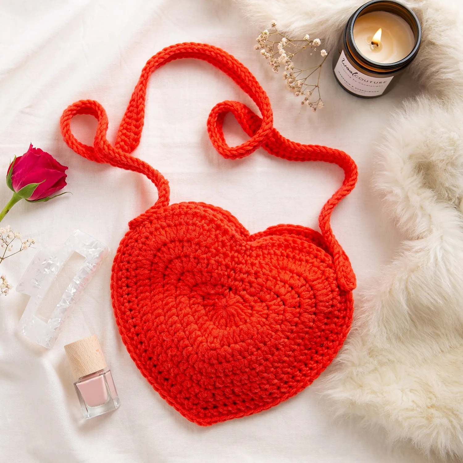 Heart Bag Crochet Kit