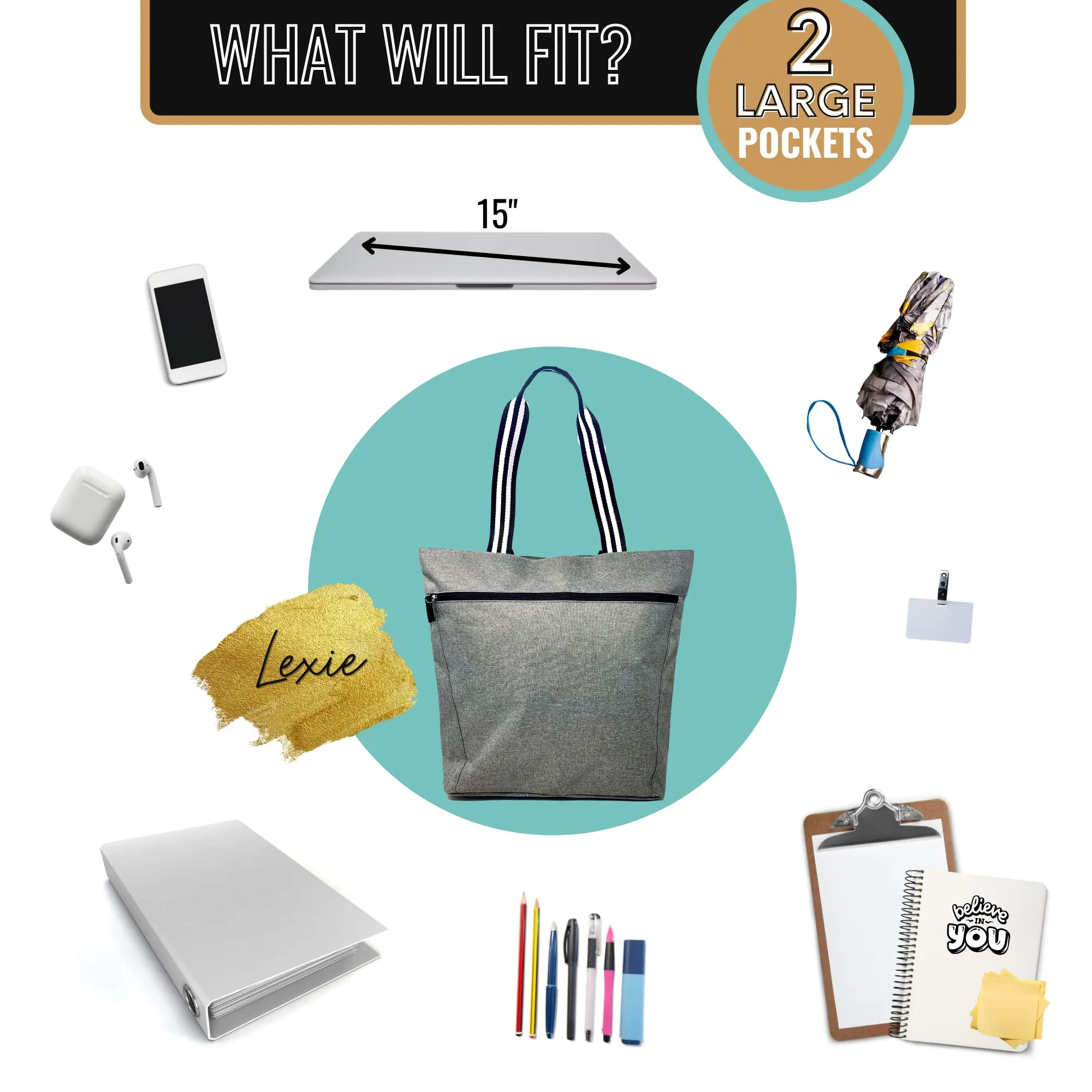 I Will Stab You Teal Lexie Tote Bag for Medical Workers - Outlet Deal Utah