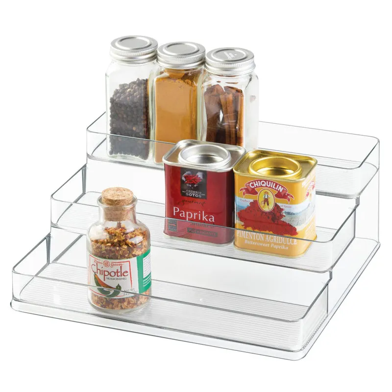 iDesign Linus 4 in. H X 10 in. W X 9-3/16 in. L Clear Spice Organizer