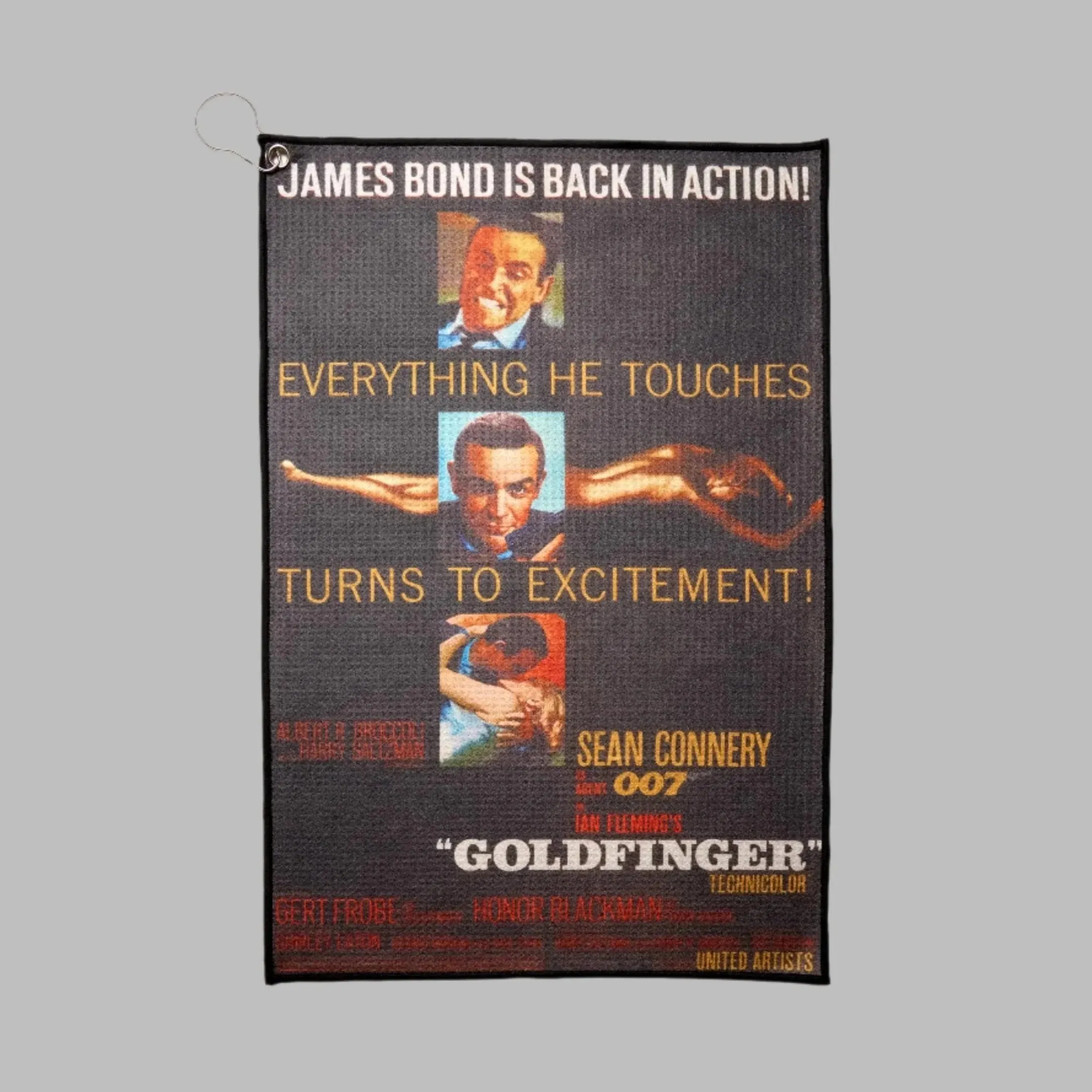 James Bond Golf Towel - Goldfinger Edition - By Penfold