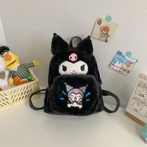 Kawaii Cartoon Plush Backpack