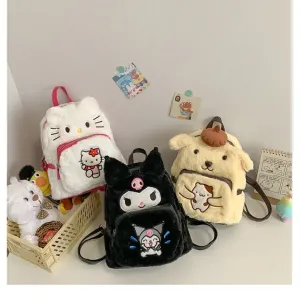 Kawaii Cartoon Plush Backpack