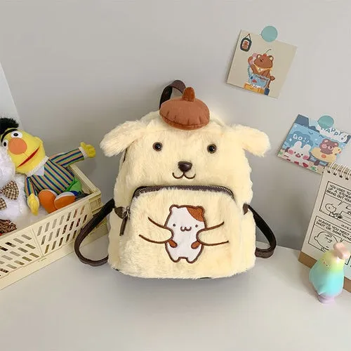 Kawaii Cartoon Plush Backpack