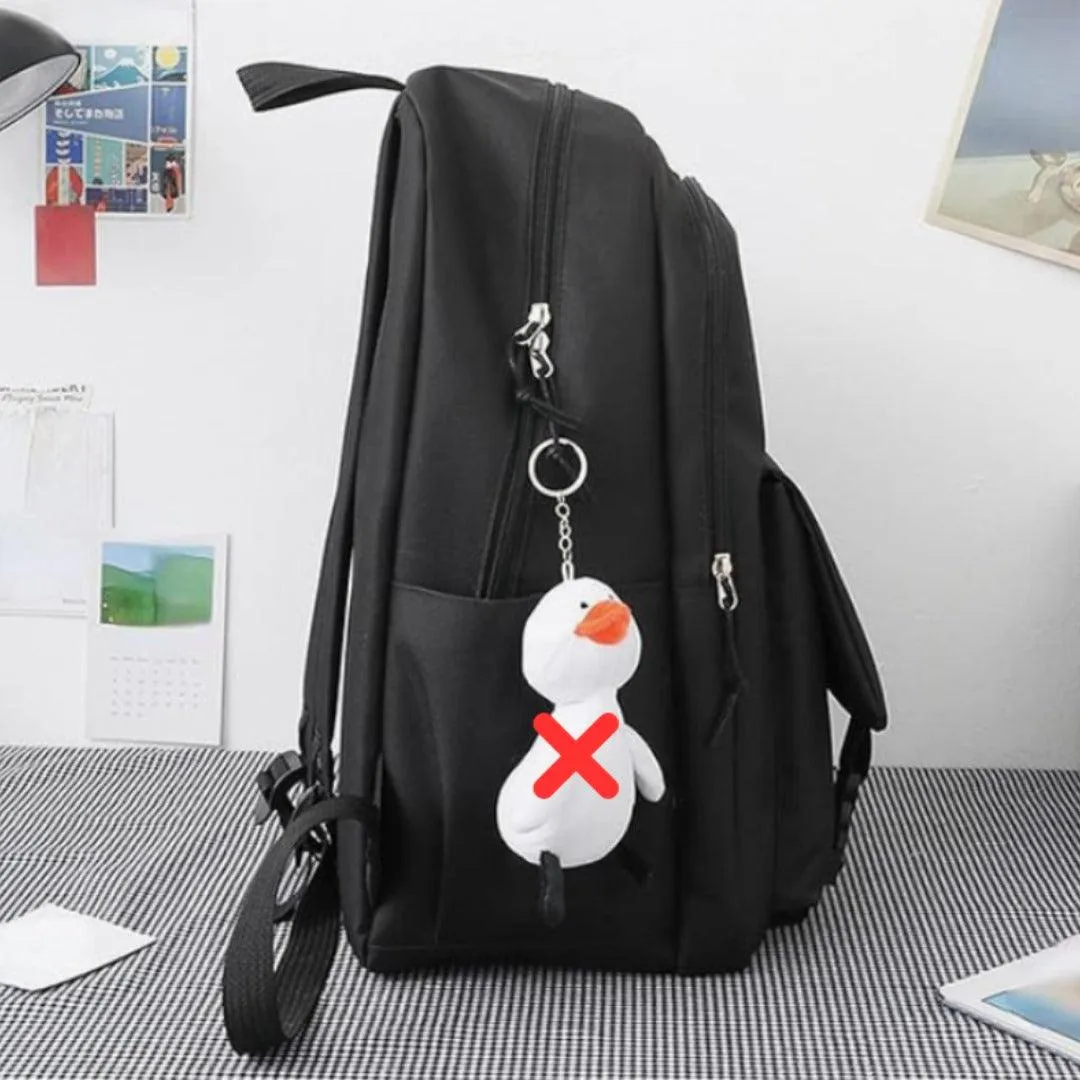 Kawaii Girls Backpack With Pins and Bear- KSB6061