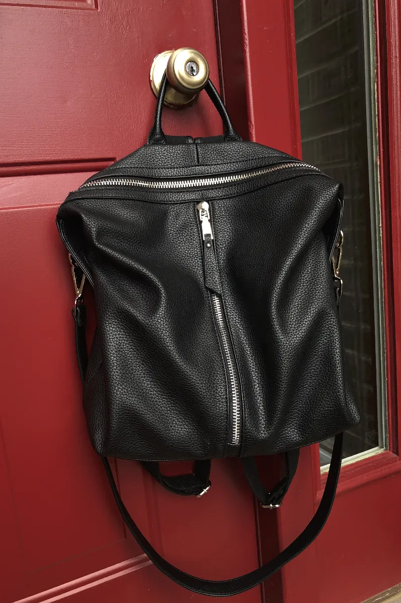 Kenzie Luxury Vegan Backpack with Strap