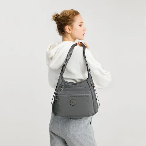 Kono Three Way Multipurpose Casual Shoulder Bag - Grey | EH2063