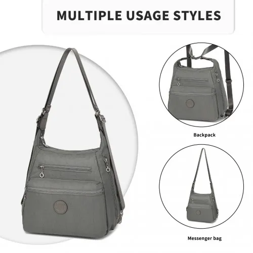 Kono Three Way Multipurpose Casual Shoulder Bag - Grey | EH2063