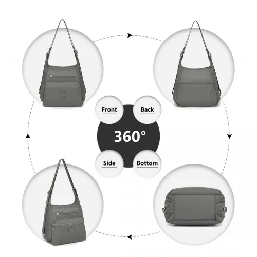 Kono Three Way Multipurpose Casual Shoulder Bag - Grey | EH2063