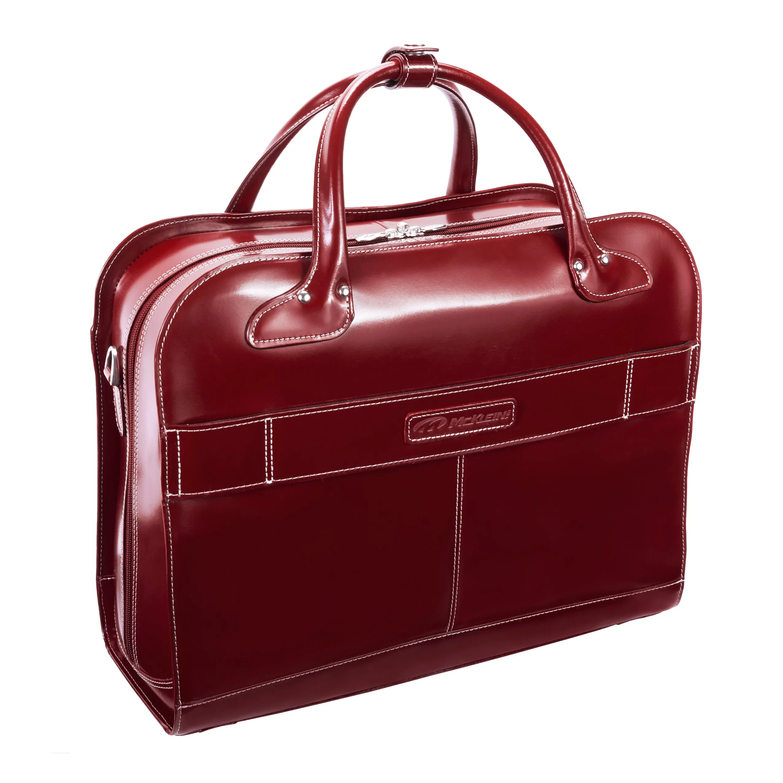 LAKEWOOD | 15” Leather Detachable-Wheeled Laptop Case