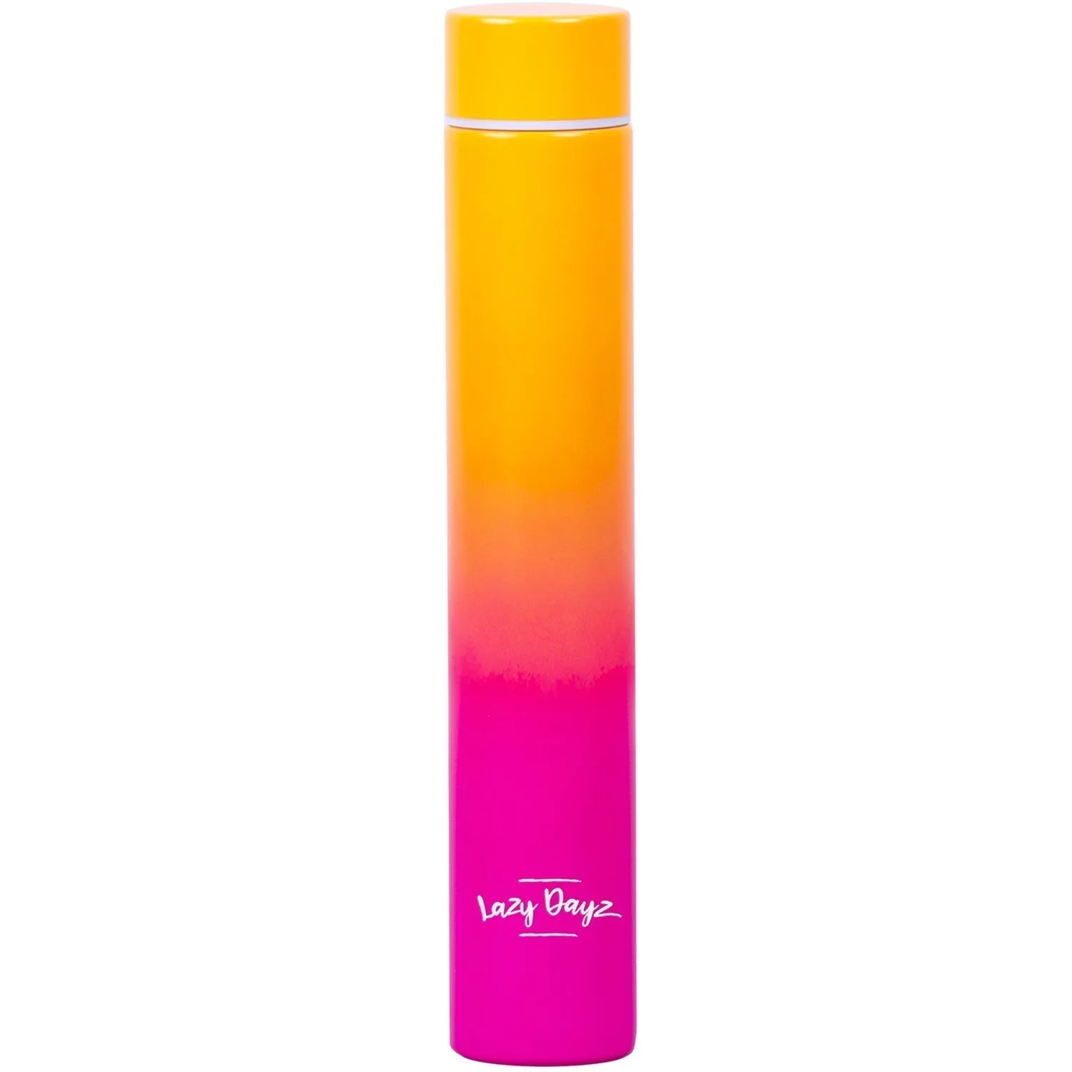 Lazy Dayz Slimline Drink Bottle 300ml - Orange Pink Ombre