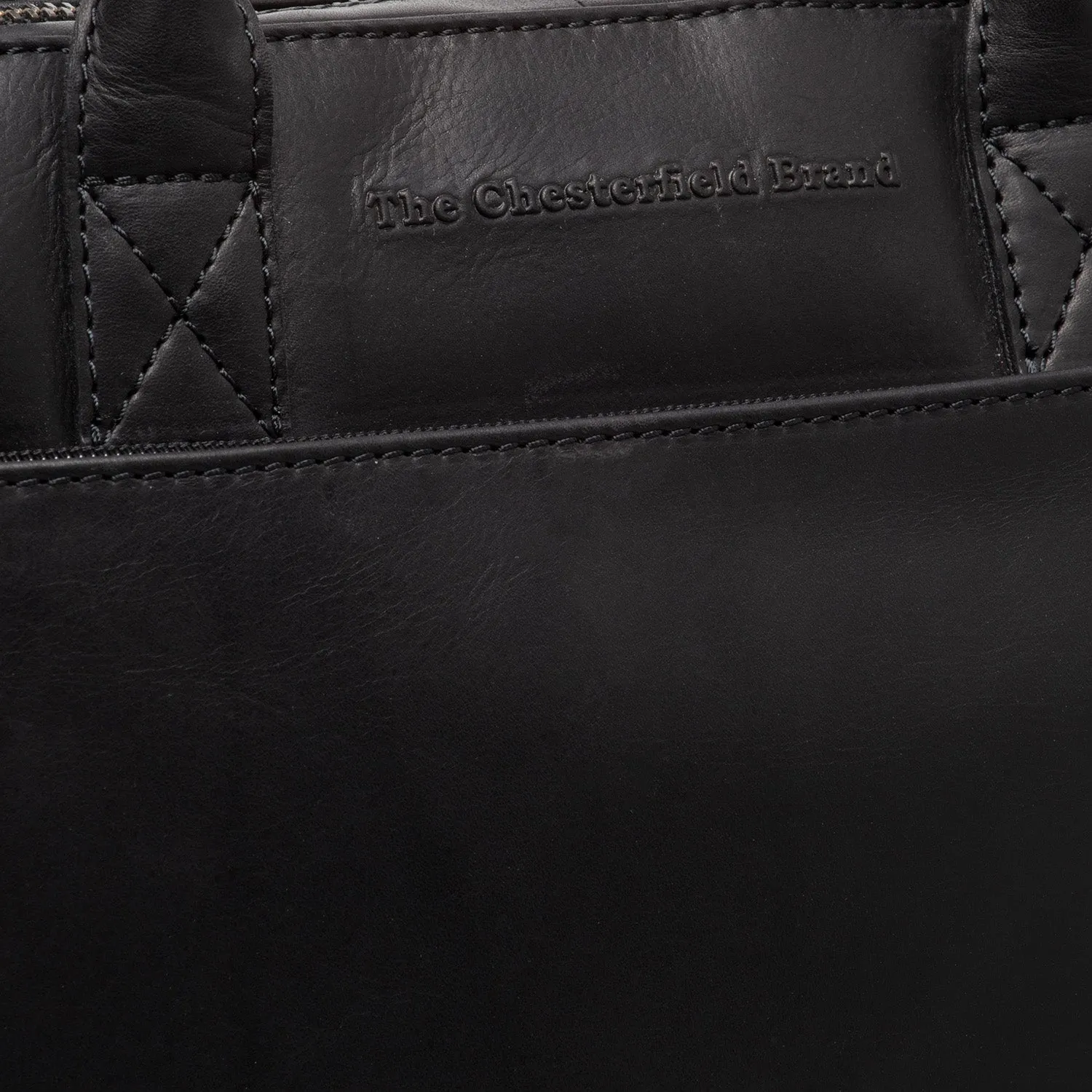 Leather Laptopbag Black Tilbury