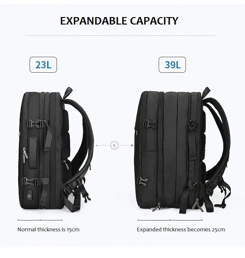 Mark Ryden MR-8057 17-inch Laptop Computer Expandable Backpack USB Charging