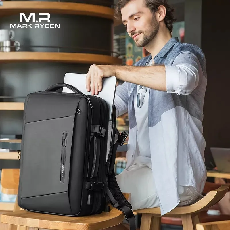 Mark Ryden MR-9299 17-inch Laptop Computer Business Backpack USB Charging