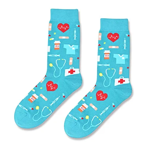 Medical Assistant Gifts, Pharmacy Socks, Unisex Doctor Socks, Best Gifts for Doctors, Dr. Socks, Pharmacist Gifts