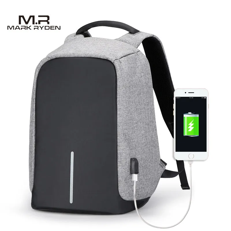 Men Business Backpacks USB Charging Laptop Backpack Anti-theft Bag